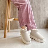 厚底 プラットフォーム ミニ丈ムートン風 ショートブーツ | Noubel Voug Relax | 詳細画像32