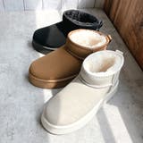 厚底 プラットフォーム ミニ丈ムートン風 ショートブーツ | Noubel Voug Relax | 詳細画像5