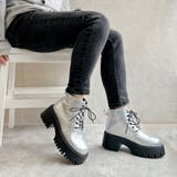 厚底 トラックソール レースアップ ワークブーツ | Noubel Voug Relax | 詳細画像13 