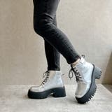 厚底 トラックソール レースアップ ワークブーツ | Noubel Voug Relax | 詳細画像15 