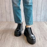 厚底 シンプルデザイン プラットフォームスニーカー | Noubel Voug Relax | 詳細画像10