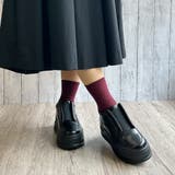 厚底 シンプルデザイン プラットフォームスニーカー | Noubel Voug Relax | 詳細画像12