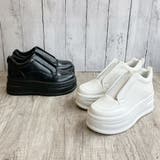 厚底 シンプルデザイン プラットフォームスニーカー | Noubel Voug Relax | 詳細画像3