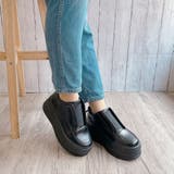 厚底 シンプルデザイン プラットフォームスニーカー | Noubel Voug Relax | 詳細画像7