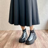 厚底 サイドファスナー ダブルソールショートブーツ | Noubel Voug Relax | 詳細画像9