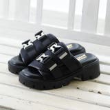 ダブルベルトトラックソールミュールサンダル | Noubel Voug Relax | 詳細画像4 