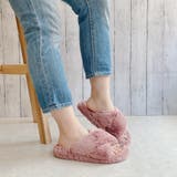 ピンク | もこもこ クロス スライダー サンダル | Noubel Voug Relax