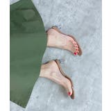 グレージュ | クリアヒールミュールサンダル | Noubel Voug Relax