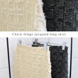 チェックフリンジジャガードロングスカート | FUNNY COMPANY+  | 詳細画像8