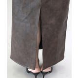 フェイクレザーパイピングロングスカート | FUNNY COMPANY＋  | 詳細画像24 