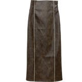 フェイクレザーパイピングロングスカート | FUNNY COMPANY＋  | 詳細画像26 