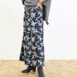 シャドーフラワーセミフレアロングスカート | FUNNY COMPANY＋  | 詳細画像8 