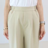 エステルツイルタックセミワイドパンツ | FUNNY COMPANY＋  | 詳細画像21 