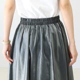 メタリックギャザーフレアスカート | FUNNY COMPANY＋  | 詳細画像22 