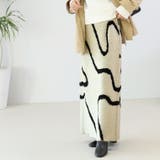 ラインジャガードロングニットスカート | FUNNY COMPANY＋  | 詳細画像7 