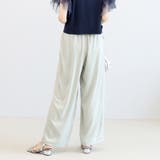 サテンイージーワイドパンツ | FUNNY COMPANY＋  | 詳細画像4 