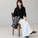 ドレープ切替裏毛ロングスカート | FUNNY COMPANY＋  | 詳細画像4 