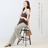 ストライプレースイージーワイドパンツ | FUNNY COMPANY+ | 詳細画像5