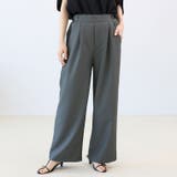 エステルツイルタックセミワイドパンツ | FUNNY COMPANY＋  | 詳細画像9 