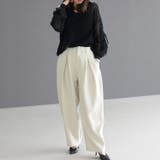 エステルツイルディープタックカーブパンツ | FUNNY COMPANY＋  | 詳細画像3 