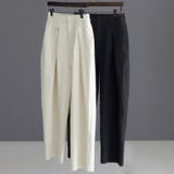 エステルツイルディープタックカーブパンツ | FUNNY COMPANY＋  | 詳細画像5 