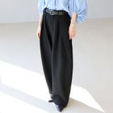 エステルツイルディープタックカーブパンツ | FUNNY COMPANY＋  | 詳細画像9 