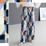 ニュアンス柄イージーワイドパンツ | FUNNY COMPANY＋  | 詳細画像6 