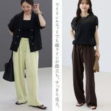 カットジョーゼットセンターシームドロストパンツ | FUNNY COMPANY+ | 詳細画像6