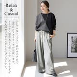 杢調微起毛ドロストワイドパンツ | FUNNY COMPANY+ | 詳細画像7