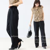 【選べる着丈】エステルスパンタックセミワイドパンツ | FUNNY COMPANY＋  | 詳細画像2 