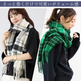チェック大判ストール | FUNNY COMPANY＋  | 詳細画像4 
