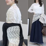 チュールフラワーレース三角スカーフ | FUNNY COMPANY＋  | 詳細画像4 