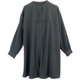 とろみツイルバックシャーリングシャツチュニック | FUNNY COMPANY＋  | 詳細画像22 