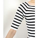 スクエアネックボーダーニットプルオーバー | FUNNY COMPANY＋  | 詳細画像21 