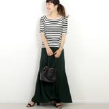 スクエアネックボーダーニットプルオーバー | FUNNY COMPANY＋  | 詳細画像8 