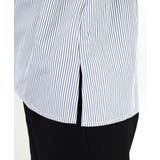 T/Cストライプサイドスリット袖ギャザーブラウス | FUNNY COMPANY＋  | 詳細画像22 