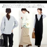 T/Cストライプサイドスリット袖ギャザーブラウス | FUNNY COMPANY＋  | 詳細画像8 