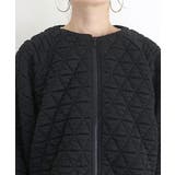 キルティングノーカラーブルゾン | FUNNY COMPANY＋  | 詳細画像20 