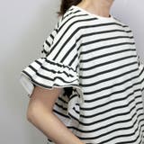 綿天竺袖フリルプルオーバー | FUNNY COMPANY＋  | 詳細画像7 