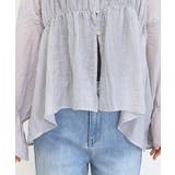 シワ加工キーネックシアーギャザーブラウス | FUNNY COMPANY＋  | 詳細画像23 