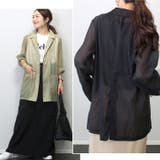 シアーオーガンジーテーラードジャケット | FUNNY COMPANY＋  | 詳細画像5 