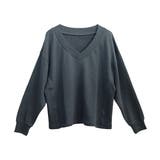 裏毛サイドリブVネックプルオーバー | FUNNY COMPANY＋  | 詳細画像25 