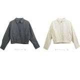 裾ギャザー両ポケシャツブルゾン | FUNNY COMPANY＋  | 詳細画像8 