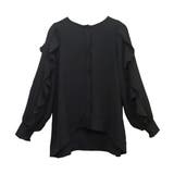 シワ加工袖フリル前開きブラウス | FUNNY COMPANY＋  | 詳細画像25 