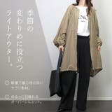 リネンライク裾ドロストロングブルゾン | FUNNY COMPANY＋  | 詳細画像2 