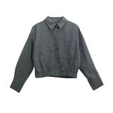 裾ギャザー両ポケシャツブルゾン | FUNNY COMPANY＋  | 詳細画像25 