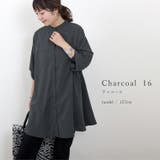 とろみツイルバックシャーリングシャツチュニック | FUNNY COMPANY＋  | 詳細画像11 