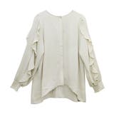 シワ加工袖フリル前開きブラウス | FUNNY COMPANY＋  | 詳細画像27 