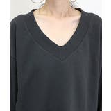 裏毛サイドリブVネックプルオーバー | FUNNY COMPANY＋  | 詳細画像21 