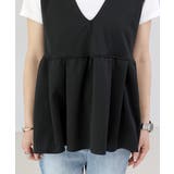 カットツイルVネックペプラムベスト | FUNNY COMPANY＋  | 詳細画像22 